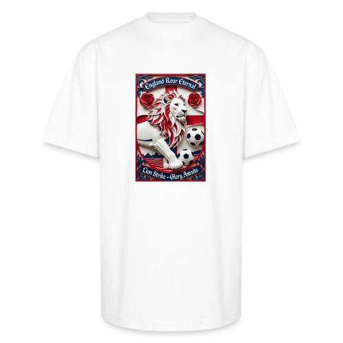 England Lion Soccer T Shirt, Football Pride Gift - Unisex Oversized Heavyweight T-Shirt