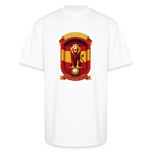 Spain Lion Victory T-Shirt, Flag Pride Crest Gift - Unisex Oversized Heavyweight T-Shirt