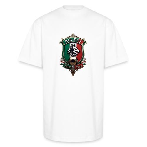 Italy heritage Wolf Fury Tee, Pride Badge Gift - Unisex Oversized Heavyweight T-Shirt