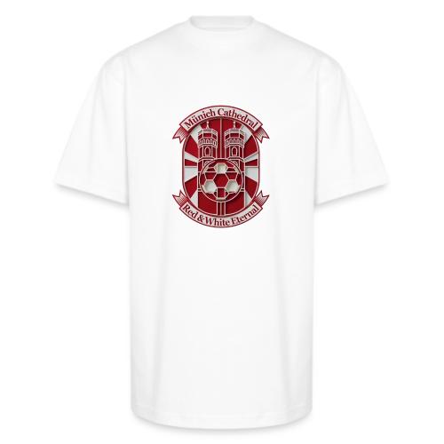 Munich Cathedral T Shirt, German Football Fan Gift - Unisex Oversized Heavyweight T-Shirt