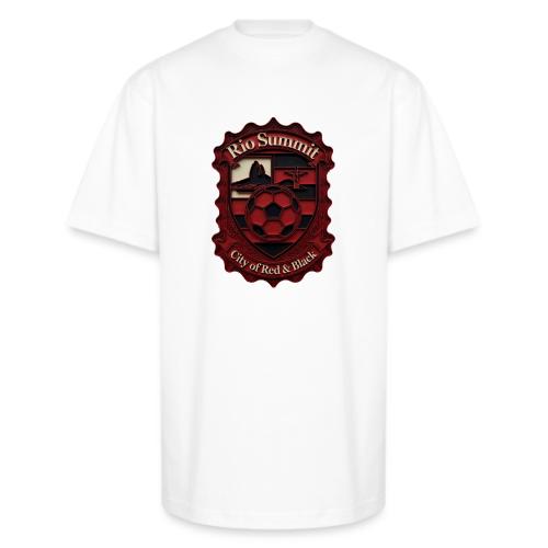 Flamengo Scarlet Summit T-Shirt, Football Gift - Unisex Oversized Heavyweight T-Shirt