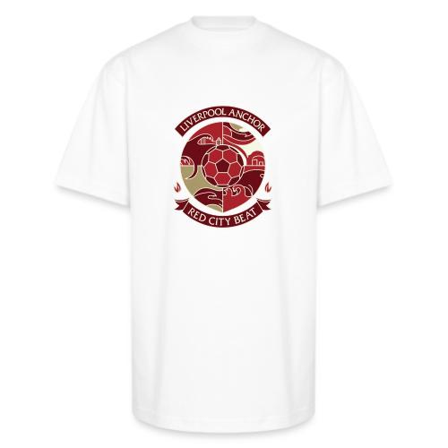 Liverpool Anchor T Shirt, Soccer City Pride Gift - Unisex Oversized Heavyweight T-Shirt