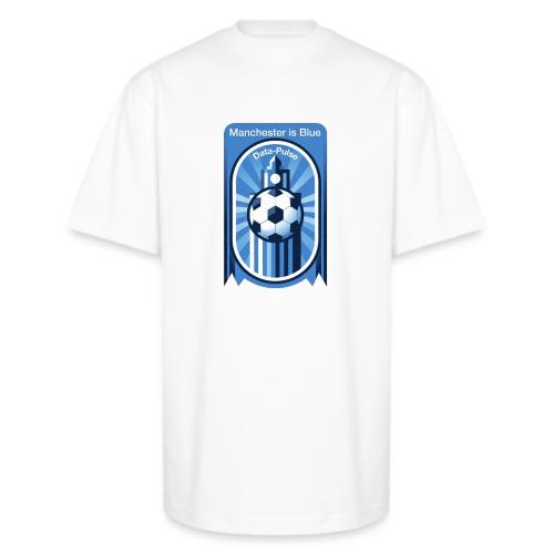 Manchester is Blue Soccer City T Shirt, Apparel - Unisex Oversized Heavyweight T-Shirt