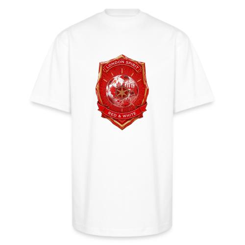 London is Red T Shirt, Football City Pride Gift - Unisex Oversized Heavyweight T-Shirt