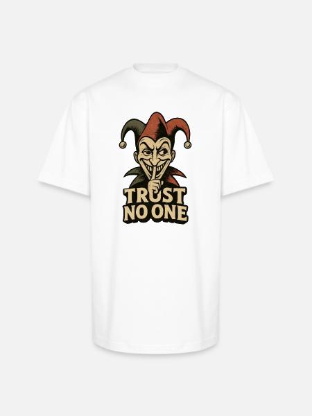 Funny April Fool's Day T-Shirt - Unisex Oversized Heavyweight T-Shirt - white