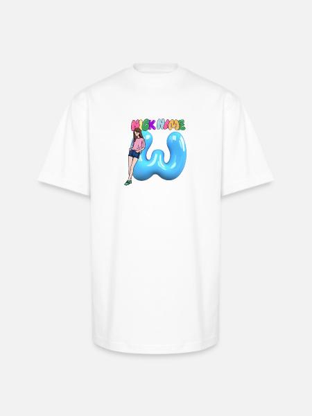 Nick Name W - Unisex Oversized Heavyweight T-Shirt - white