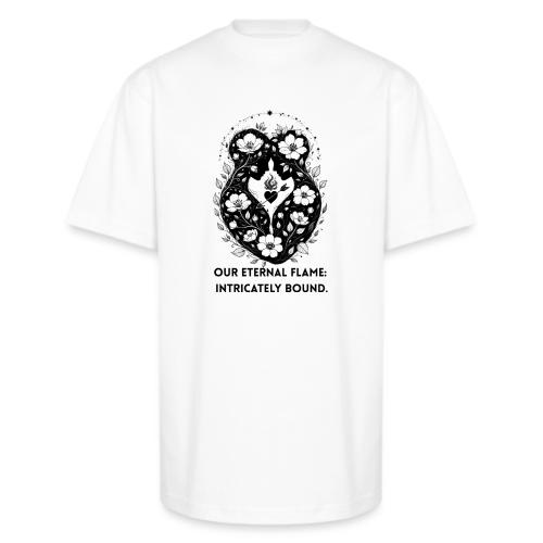 Eternal Flame of Embrace T-Shirt - Unisex Oversized Heavyweight T-Shirt