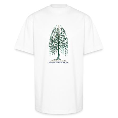Easter Branches Bow Willow T Shirt, Easter Gift - Unisex Oversized Heavyweight T-Shirt