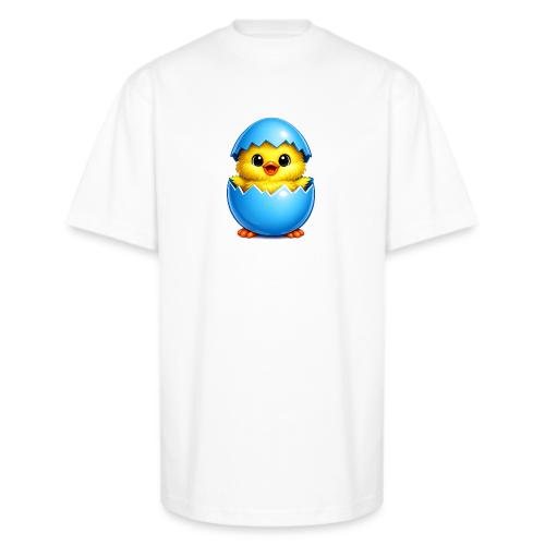 Easter Chick Blue - Unisex Oversized Heavyweight T-Shirt