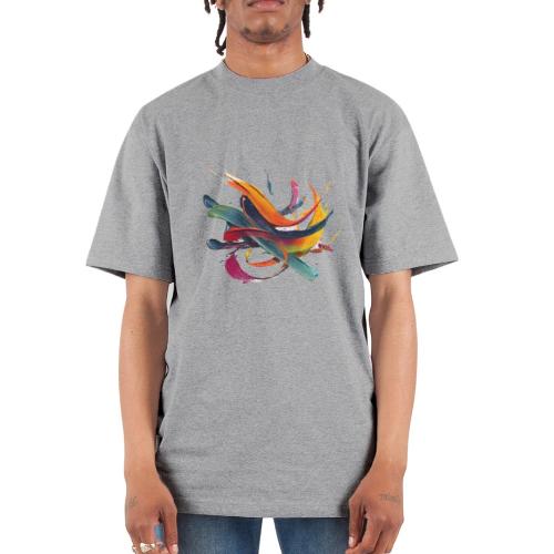 Colorful Waves - Unisex Oversized Heavyweight T-Shirt