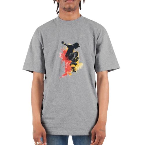 Skateboarding: Splash of Motion - Unisex Oversized Heavyweight T-Shirt