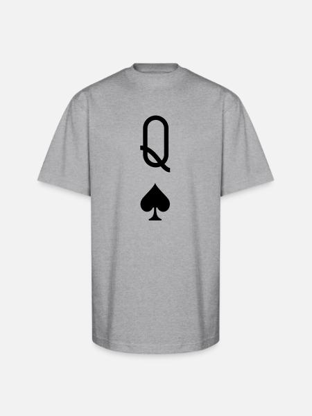 Queen of Spades - Unisex Oversized Heavyweight T-Shirt - heather gray