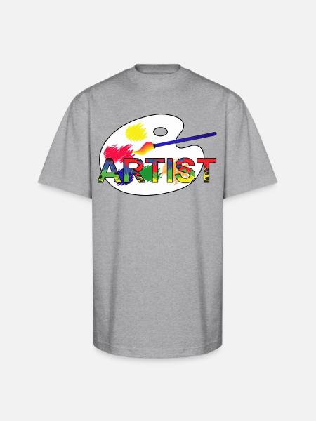 Artist - Unisex Oversized Heavyweight T-Shirt - heather gray