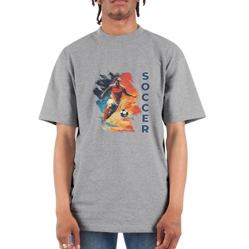 Soccer Action Pulse - Unisex Oversized Heavyweight T-Shirt