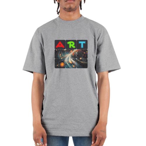 Swirls of Colorful Art - Unisex Oversized Heavyweight T-Shirt