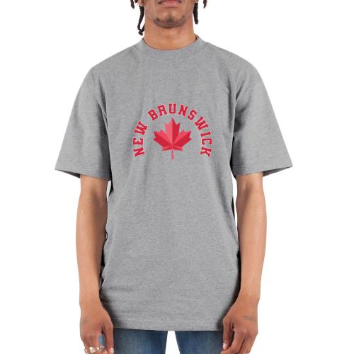 New Brunswick with maple leaf - Unisex Oversized Heavyweight T-Shirt