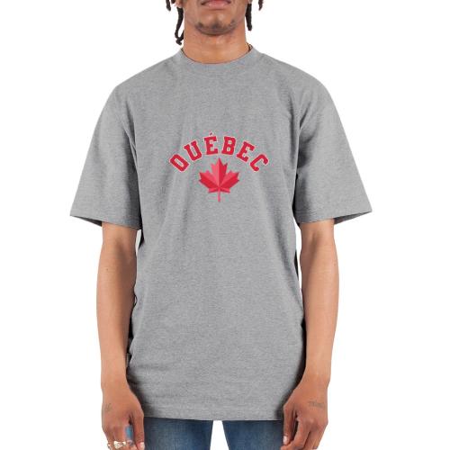 Quebec with maple leaf - Unisex Oversized Heavyweight T-Shirt