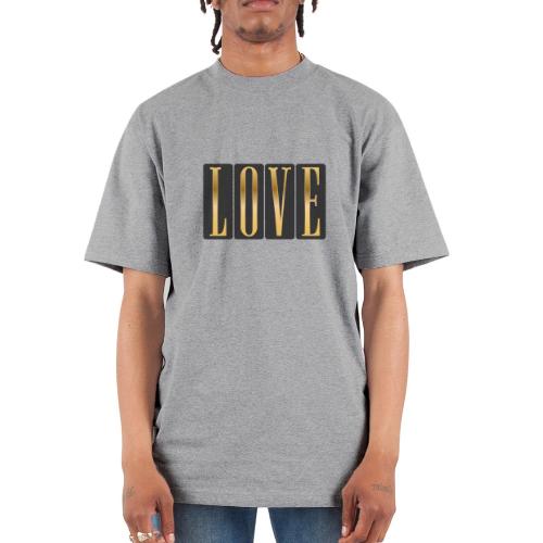 Golden Love - Unisex Oversized Heavyweight T-Shirt