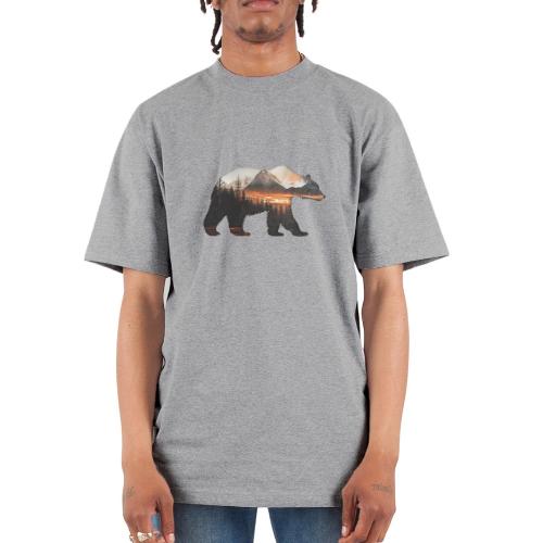 Canada Bear: fiery tones - Unisex Oversized Heavyweight T-Shirt