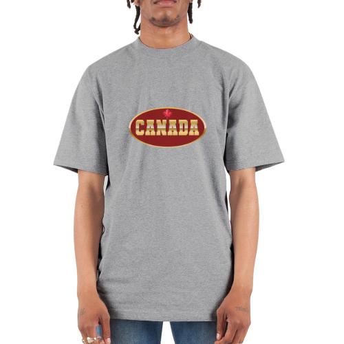 Canada in golden letters - Unisex Oversized Heavyweight T-Shirt