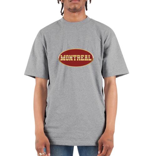 Montreal in Gold - Unisex Oversized Heavyweight T-Shirt