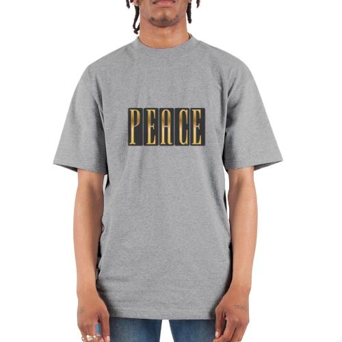 Peace in Gold - Unisex Oversized Heavyweight T-Shirt