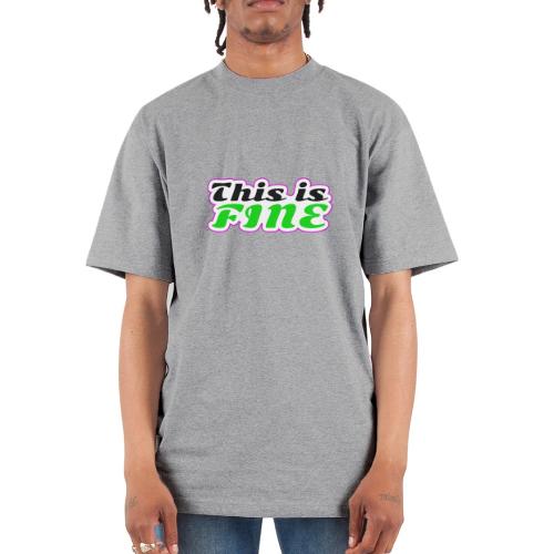 This Is Fine Balance - Unisex Oversized Heavyweight T-Shirt
