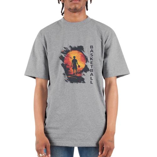 Basketball Blaze - Unisex Oversized Heavyweight T-Shirt