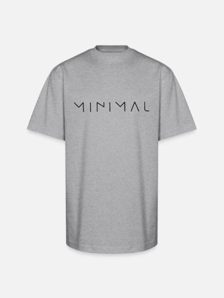 Minimal - Unisex Oversized Heavyweight T-Shirt - heather gray