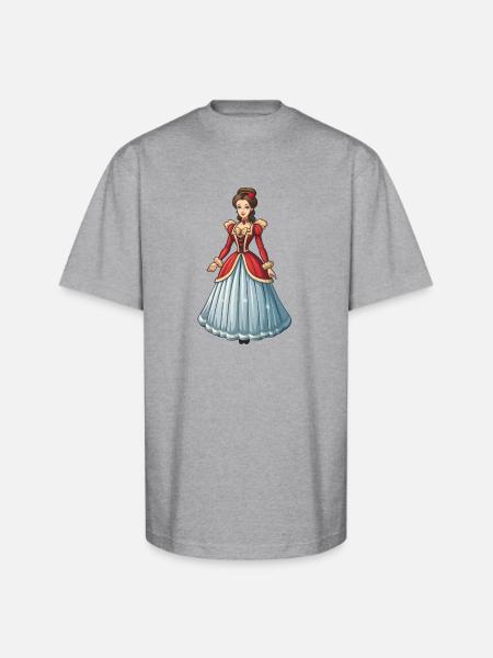 Nutcracker Figurine - Unisex Oversized Heavyweight T-Shirt - heather gray