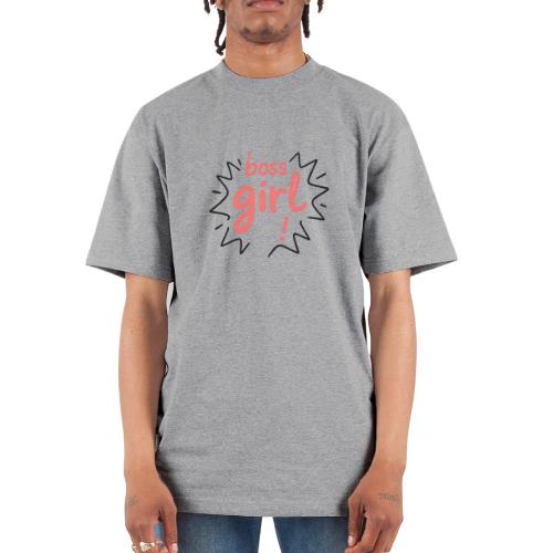 Boss Girl Bold Feminist Statement - Unisex Oversized Heavyweight T-Shirt