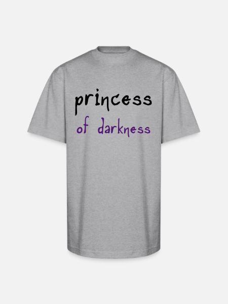 Princess of Darkness - Unisex Oversized Heavyweight T-Shirt - heather gray