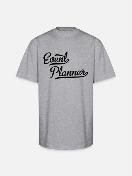 Event Planner - Unisex Oversized Heavyweight T-Shirt - heather gray