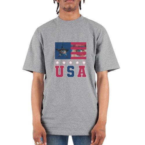 Stars and Vision USA - Unisex Oversized Heavyweight T-Shirt