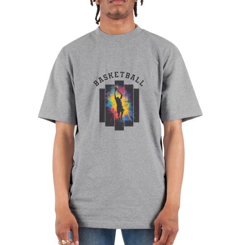 Basketball Slam Dunk Splash Design - Unisex Oversized Heavyweight T-Shirt
