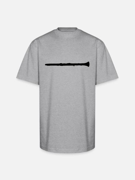 clarinet - Unisex Oversized Heavyweight T-Shirt - heather gray