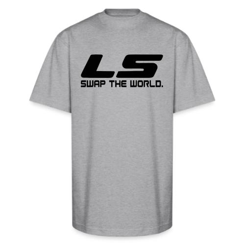 LS Swap The WORLD (Back and Front) - Unisex Oversized Heavyweight T-Shirt