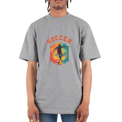 Soccer Heartbeat - Unisex Oversized Heavyweight T-Shirt