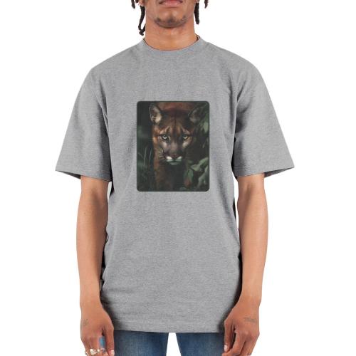 Cougar Jungle Predator Design - Unisex Oversized Heavyweight T-Shirt
