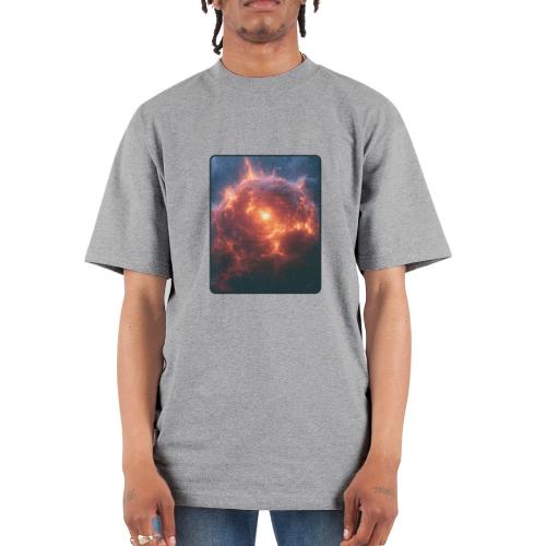 Exploding Supernova Space Art - Unisex Oversized Heavyweight T-Shirt