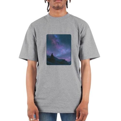 Stargazer Nebula Night Sky Art - Unisex Oversized Heavyweight T-Shirt