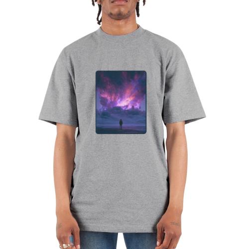 Cosmic Supernova Night Design - Unisex Oversized Heavyweight T-Shirt