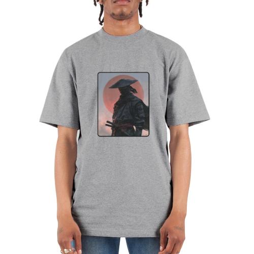 Ninja Warrior Under the Red Sun - Unisex Oversized Heavyweight T-Shirt
