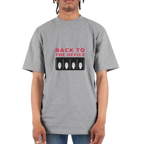 Back to the Office Satire Design - Unisex Oversized Heavyweight T-Shirt
