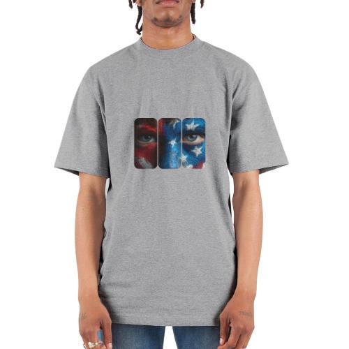 USA: Painted for the Flag - Unisex Oversized Heavyweight T-Shirt