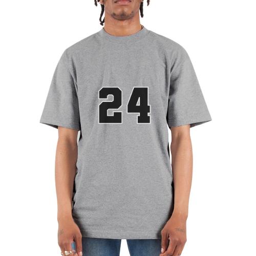 Varsity Number 24 College Font - Unisex Oversized Heavyweight T-Shirt