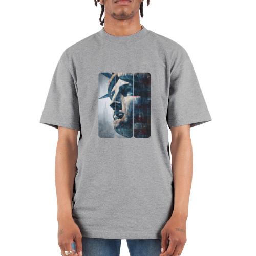 USA: Urban Liberty Triptych - Unisex Oversized Heavyweight T-Shirt