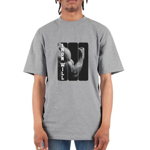 Bodybuilding: Iron Will - Unisex Oversized Heavyweight T-Shirt