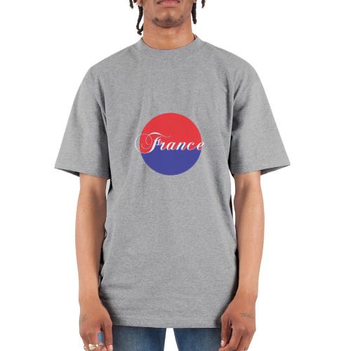 France Tricolore Circle - Unisex Oversized Heavyweight T-Shirt