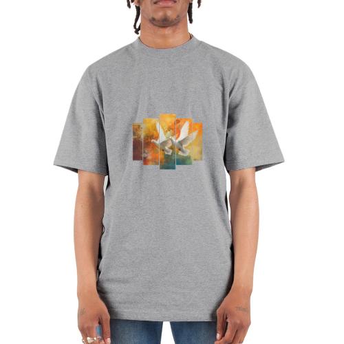 Wings of Peace - Unisex Oversized Heavyweight T-Shirt